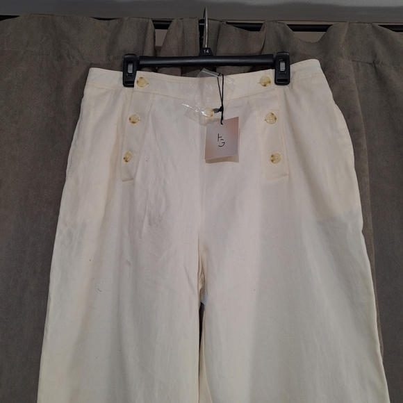 NWT Happily Grey Cream Trouser Size XL - Picture 3 of 15